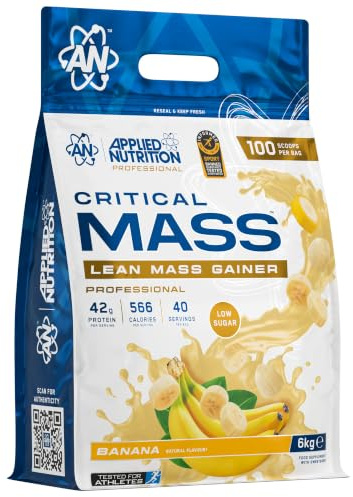 Applied Nutrition Critical Mass Professional (6000g) Banana - Viktökning - Med kreatin