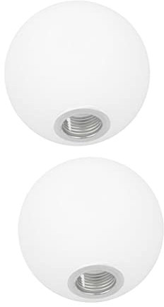 jojofuny Milchglas Lampenschirm 2 Stück G9 Schraubfassung Deckenlampenabdeckung Mattiert Glas Hängelampenabdeckung Wohnzimmer Schlafzimmer Esszimmer