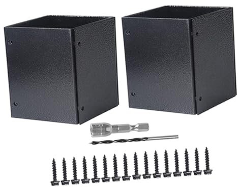 Homoyoyo 2sets Copertura Per Posta Da Base Per Colonnine Inossidabile Per Recinzione e Cassetta Postale Design Leggero e Facile Da Installare Compatibile Con Diversi Diametri Di Colonne