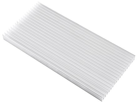 1 Stück Aluminium-Kühlkörper, 19 Lamellen, Kühlkörper, Großer LED-Aluminium-Kühlkörper für Hochleistungs-LED-Licht, 300 X 140 X 20 Mm
