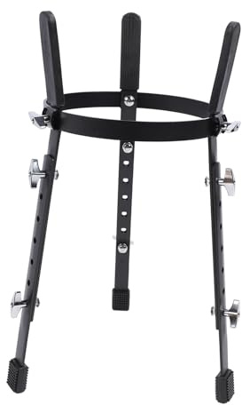 banapoy Conga-Ständer, Sitz-Conga-Ständer, Höhenverstellbar von 52,5 Cm Bis 68 Cm, Conga-Trommelhalter, Djembe-Bodenständer, Fass-Conga-Korbständer für Weniger Als 27 Cm Trommelbasis