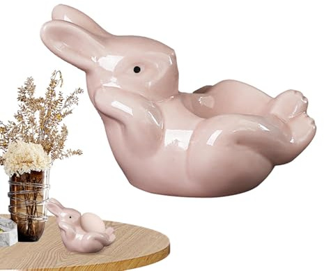 Soporte para huevera cerámica Forma De Conejo Decorativa Multifuncional