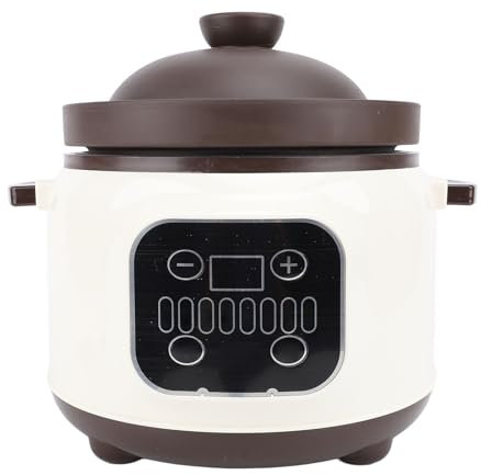 Stufato in ceramica, pentola elettrica, facile da pulire per piccole famiglie (spina UE 220 V)