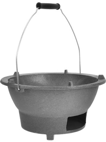 CIMAXIC Gril Fonte Barbecue De Table Portable Plaque De Cuisson Pour Grillades Intérieures Et Extérieures