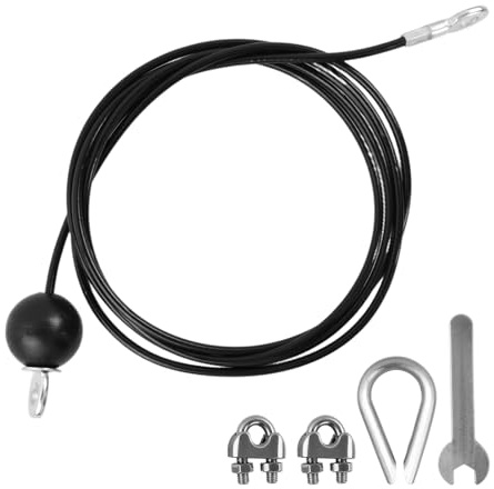 Câble de Gymnastique, Câble de Poulie de Fitness pour Salle de Sport à Domicile, Réglable Cable Musculation, Câble Machines Accessoires pour Salle de Gym, Fil D'acier de Rechange pour Multi-Gymnase