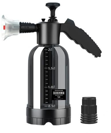 Handpumpen-Schaumsprüher für Autowäsche, tragbare Fahrzeugpumpe, schäumende Gießkanne, 33 x 12,5 cm, 2 l Schneewasser-Sprühflasche für Auto-Detailing und Waschen