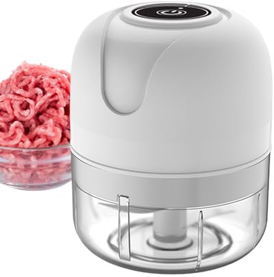 Chopper végétable portable électrique, hachoir à l'ail électrique | Masher à moulin à l'ail | Robot culinaire rechargeable, gadget de cuisine portable pour le gingembre, le chili, les fruits, la viand