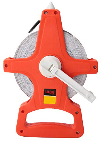 50m Tape Measure Open Reel Hand Plastic Thickened Measuring Ruler Tool for Construction Sites Factories ABS Industrial Plastic 164ft Long