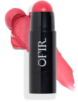 OFIR Cheek Tones Vitamin C Blush Stick | Buildable, Hydrating, Lightweight, Vegan Cream Blush Stick | Non-Transfer, Radiant Finish, Skin-Loving Formula | Watermelon - Reddish Pink | 0.21 oz