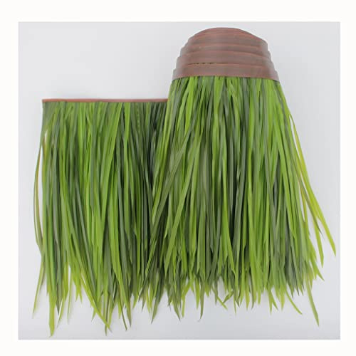 Artificial Straw Roof Thatch 50x100cm Synthetic Thatch Roofing Artificial Palm Thatch Rolls Duck Blind Grass Thatch Roofing For Tiki Bar Decorations Palm(Yellow c,0.5x4m)