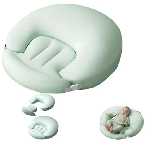 Almohada de lactancia ergonómica desmontable Hardware Tribe - Prevención de reflujo y vómitos para recién nacidos, soporte para biberón/lactancia, antibacteriana y transpirable, comodidad para el bebé