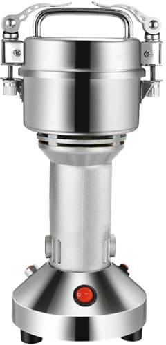 DowPie Grain Mill, 304 Stainless Steel Spice Grinder, High-Speed Commercial Flour Mill, Superfine Flour Mill Grinder For Home With 270° Swingable Designand Sharp Blades 150g