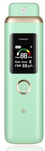 Professional Ketone Breath Analyzer for Acetone Check | High-Precision Breath Ketosis Meter, Advanced Ketosis Breath Tester, Precise Acetone Detection for Tracking Your Ketones