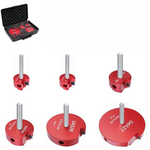 Moliuoly Lot De 6 Pièces Alésoirs Pour Tuyaux En PVC, Construction En Aluminium Avec Tranchants En Carbure Pour Une Préparation Précise Des Tuyaux Dans Les Installations ABS PVC