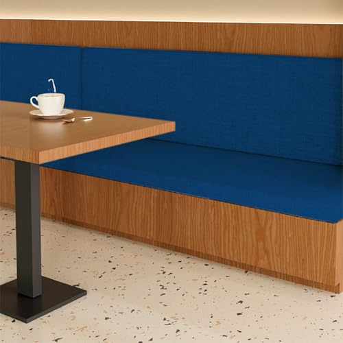 GUOLIXIA Bierbankauflage Gepolstert 58 x 115 cm Unterseite Antirutsch Bierzeltgarnitur Auflage Waschbar Abnehmbar für Fensterbank Outdoor Gartenbank, Blau