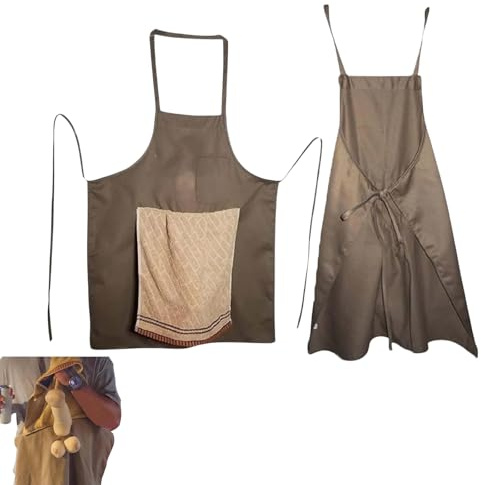 Schürze mit Geheimtasche, lustige kreative Schürze für Männer. Überraschung in der Tasche, humorvolles Geschenk, waschbare Grillschürze mit verstecktem Penis, lustige Kochschürze, Neuheit Kostüm