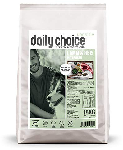 DAILY CHOICE – Lamm Adult Sensitiv | Trockenfutter mit natürlichen Zutaten und wertvollen Superfoods für ausgewachsene Hunde. Alleinfutter ohne Zusatzstoffe im Beutel | 30kg Lamm