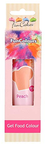 FunCakes - colorant alimentaire de couleur comestible FunColours - gel / coller - 1x Pêche 30g - pour le look unique