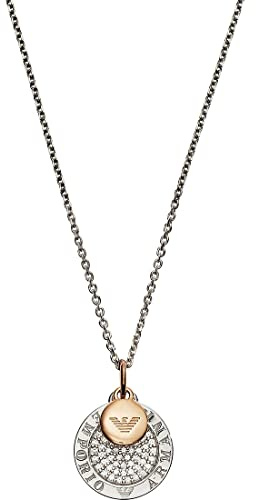 Emporio Armani Damen Sterling Silber Karabinerverschluss Halskette
