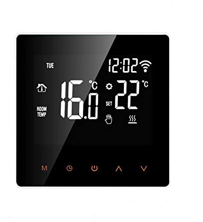 Thermostat WiFi Intelligent Tuya APP, pour Chauffage électrique au Sol, et chaudière à Eau et à gaz, contrôleur de température à Distance, Compatible avec Google Home utilisant Alexa