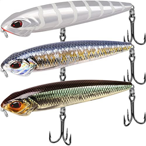 TRUSCEND Angelköder Kunstköder Fische Topwater Köder Angeln Set Hecht Zander Forellen Köder Swimbait Wobbler Langsam Sinkend Süßwasser Salzwasser Angelset Angeln Geschenk