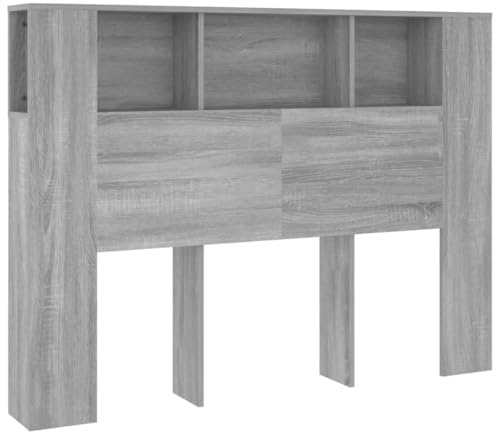 vidaXL Mueble cabecero Color Gris Sonoma 140x18,5x104,5 cm