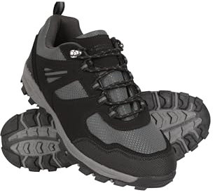 Mountain Warehouse Mens McLeod Outdoor Wide Walking Shoes (11 UK) (Black)