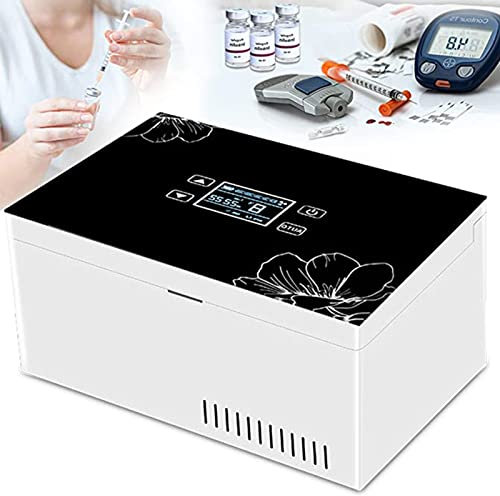 Scatola refrigerata per insulina, termostato per farmaci, Custodia da Viaggio per Dispositivo di Raffreddamento per insulina Medica 2-8 ℃ Congelatore per farmaci per diabetici, Frigorifero USB con b