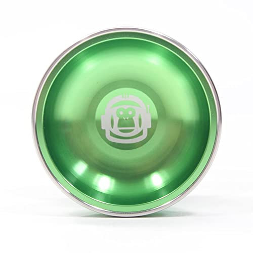 Spintastics Space Monkey Yo-Yo – Reaktionsfreudiges oder reaktionsschnelles Spielen – Bi-Metall-Jo-Jo (grün)
