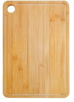 Planche a Decouper Bambou, Planches à Découper Bois, Planches à Decouper Les Aliments avec Rainure pour Le Jus,Facile à Nettoyer et à Ranger, pour Hacher La Viande, Les Légumes, Les Fruits, Le Fromage