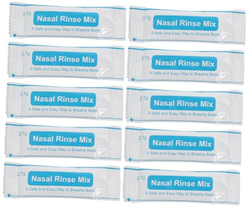 OHPHCALL 40stücke Nasenspülsalz Packungen Kochsalzlösung Für Nasendusche Schnell Lösliches Feines Jodfreies Nasenreinigungssalz Sanft Und Sicher Für Junge Mädchen Und Erwachsene Pro Beutel