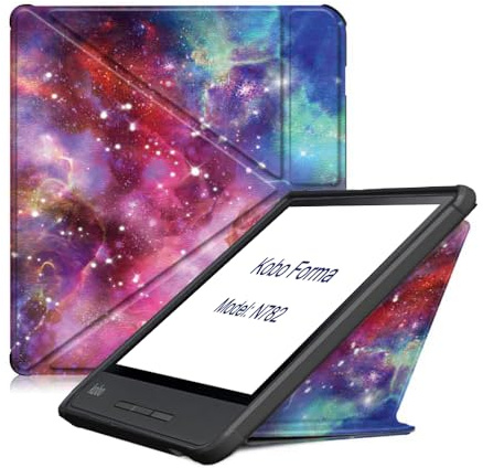 E-Reader Cover for Kobo Forma N782 8 inch (2018 Release Version),Ultra Slim Lightweight with Auto Sleep/Wake Up Function Folio Leather Case for KOBO Forma 2018 8 E-Book (YHX)
