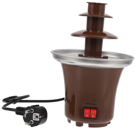 GRIRIW 1pezzi Fontana Di Cioccolato Strati Con Temperatura Macchina Per Fonduta Per Feste e Eventi Facile Da Assemblare e Pulire Perfetta Per Compleanni e Celebrazioni