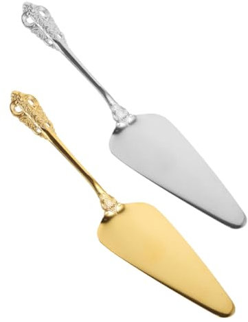 Alipis 2pezzi Tagliapasta e Spatola Per Torte in Acciaio Inox Spatola Per Torta Da Cucina Per Torte Mousse Per Forno Portatile Utensile Per Servire