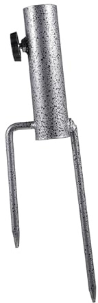 TOGEVAL Soporte Resistente para Sombrilla de Playa con Anclaje de Tierra de Base Estable para Paraguas Soporte Portátil para Arena Césped y Suelo Suelto para Viajes y Exteriores