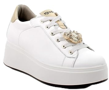 IGI&Co Donna Scarpe 8671211 Sneakers con Lacci Bianco 37