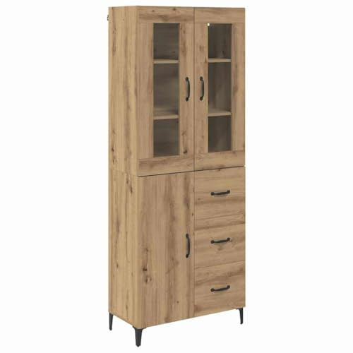 vidaXL Alacena Roble Artisan 69,5 x 34 x 180 cm Madera de ingeniería