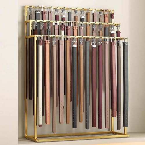 3 nivåer golvstående metallbälte och slipsställ display halsduk nizer hängare för sjalar handväskor och paraplyer platsbesparande tillbehör förvaringslösning