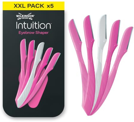 Wilkinson Sword Intuition Eyebrow Shaper, rasoir pour femme, 5 outils