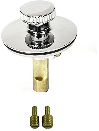 Universal Lift n Turn, (Twist Close) Bath Tub/Bathtub Drain Stopper Includes 3/8 and 5/16 Fittings