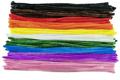 MCE-Commerce A281450 Pfeifenputzer Länge 50 cm Durchmesser 14 mm bunt sortiert, 100 Stück, 14x500mm