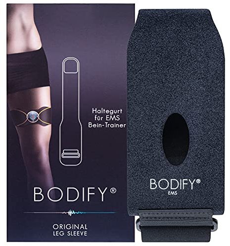 Bodify® Haltegurt für EMS Arm & Beintrainer - zur zusätzlichen Fixierung der Gelpads - Gurt für EMS Arm & Beintrainer - Für Männer und Frauen - Das ORIGINAL (Ohne EMS Trainer) (Bein-Haltegurt)