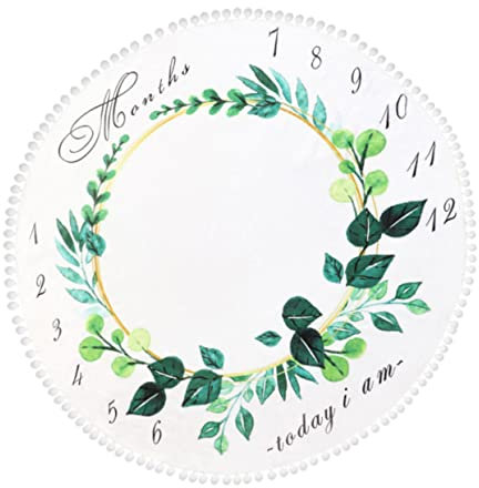 Toyvian Babydecke Aus Flanell Für Neugeborene Zarte Decke Für Babyfotos Bequeme Decke Als Pucktuch Und Stilltuch in Weiß Und Grün Erhältlich