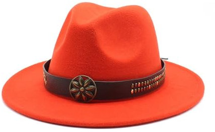 Fengyan Chapeaux Chapeau de coupe de style britannique, chapeau de jazz nouveau, chapeau tibétain à grande aile de printemps et d'automne, chapeau en feutre de salon de tir de mariage ( Couleur :