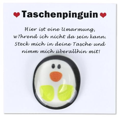 GADITIEK 2 Stück Pocket Hug Pocket Pinguin，Mini Tier Taschen Umarmungs Pinguin und 24 Stück Kleber Grußkarte Kleine Trost Aufmunterung Gute Besserung Umarmung Anti Stress Geschenke (one pcs)