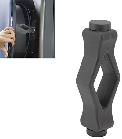 Washing Machine Door Prop, Front Load Washer Door Prop Holder Mouth Shape Strong Magnet Front Load Stopper for Home Drying Laundry Room (Grey)
