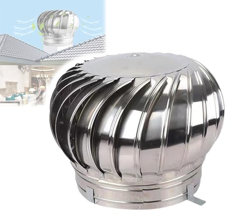 LWJSOCP Comignolo, Tappo per Tubo Stufa Esterno, Cappa aspirante Girevole, Resistente alle intemperie, Rinforzato e di Facile Installazione, per Case, fabbriche, soffitte e fattorie (Dimensioni: 250