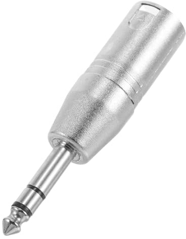Cabilock Adapter Audioausrüstung für Professionelle Dreipoligem mit Design Metall 6,35mm Trs zu Xlr Stecker Vielseitiger Audioanschluss und Mischpulte für Mikrofone und Verstärker