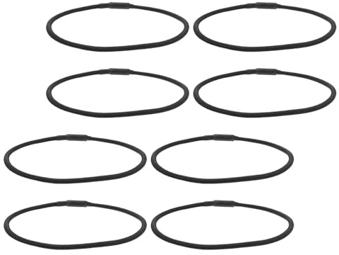 Zerodeko Set 8 Elastiche in Gomma per Montatura Antivibrazione Microfono a Condensatore Nero, Facile Installazione e Ricambio, Accessori per Registrazione in Studio