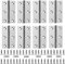 8 Pcs Bisagra de Puerta de Acero Inoxidable con 48 Pcs de Tornillos, Tope Plegables para cajas de madera armario